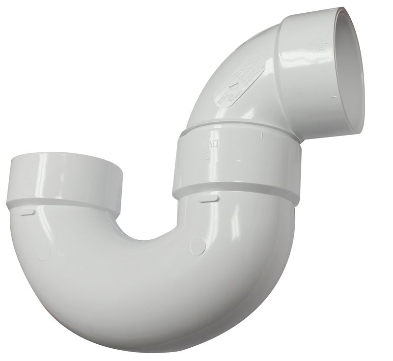 Canplas 193203 PVC DWV P Trap SW HXH, 3-Inch, White